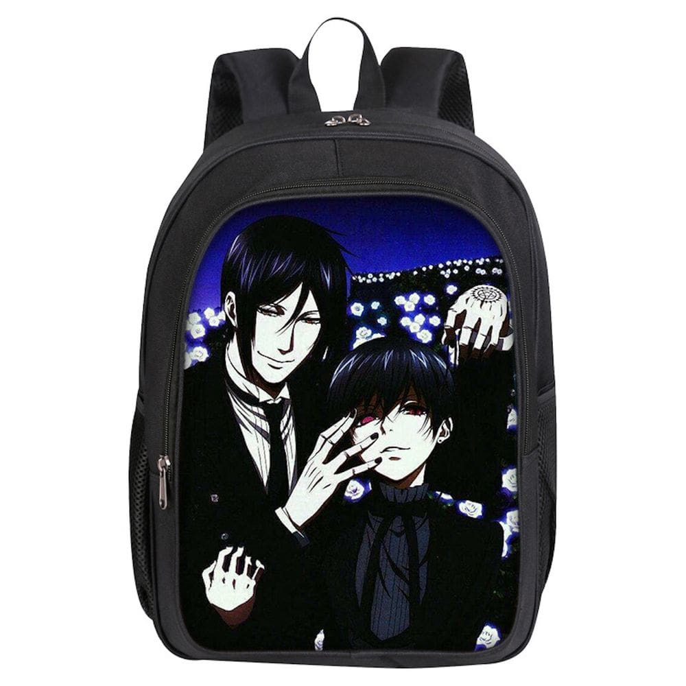 Mochila Black Butlers Sebastians Michaelis Cartoon Kids