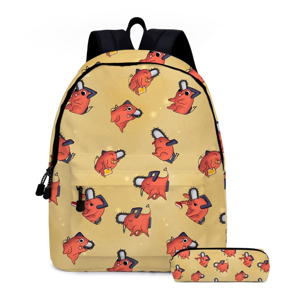 Mochila Kids School Pochita Mans Motosserras 32x6,5x40cm
