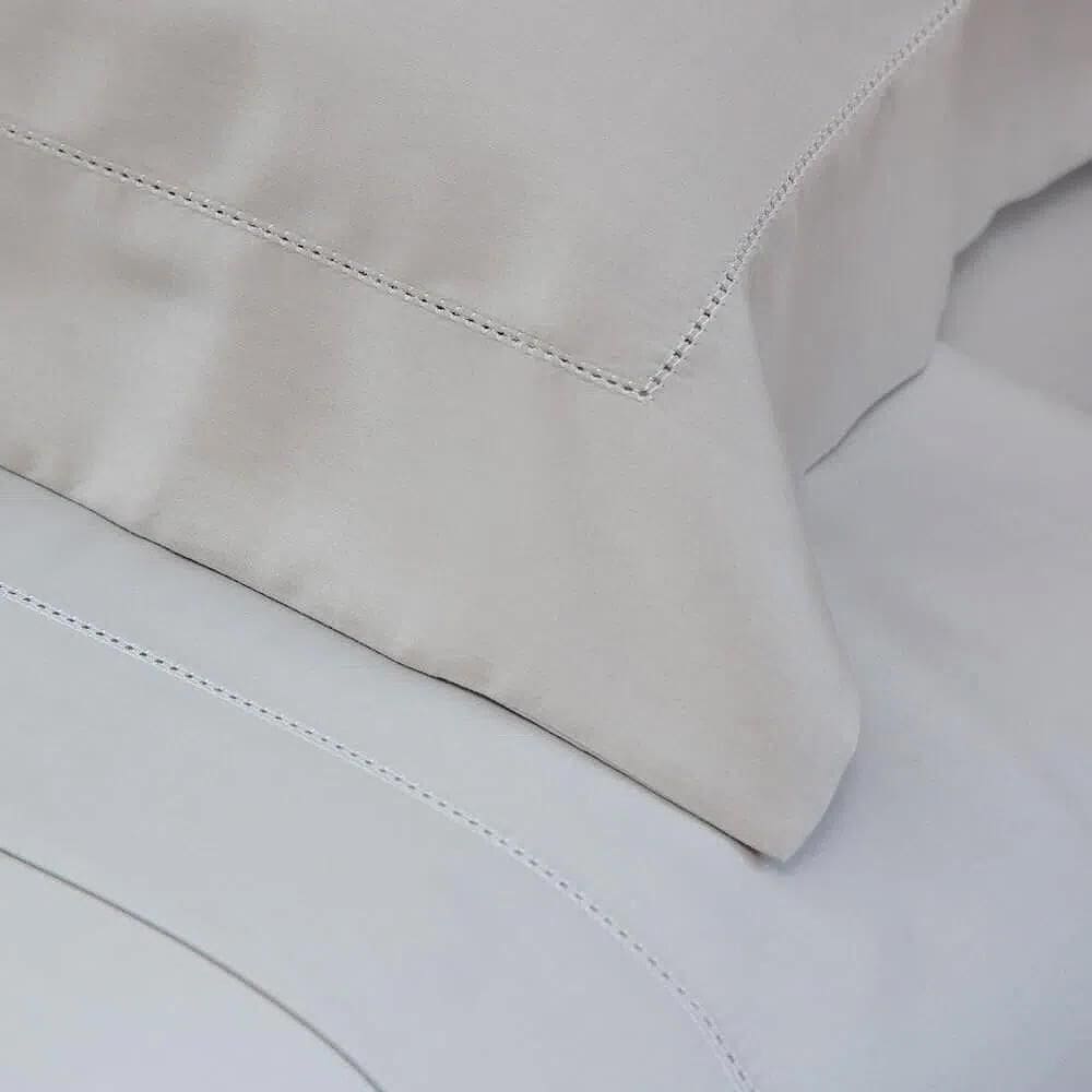 Fronha 300 Fios Ponto Ajour - Scavone Cinza