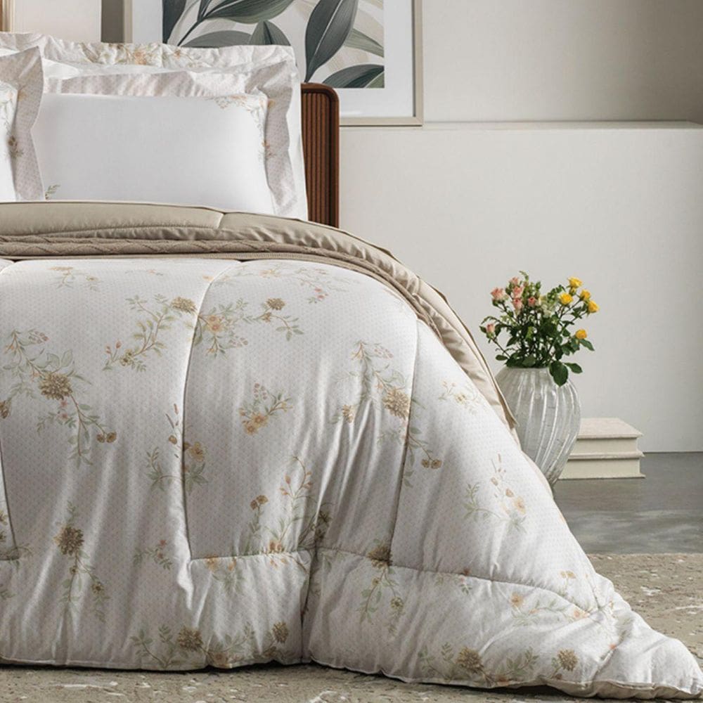 Edredom Queen 300 Fios Altenburg Floraline Acetinado