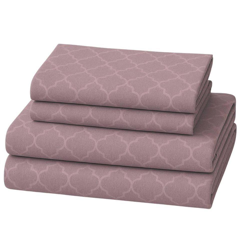 Jogo Cama Casal Acetinado 4Peças Embossed Casa Mia Escarlate