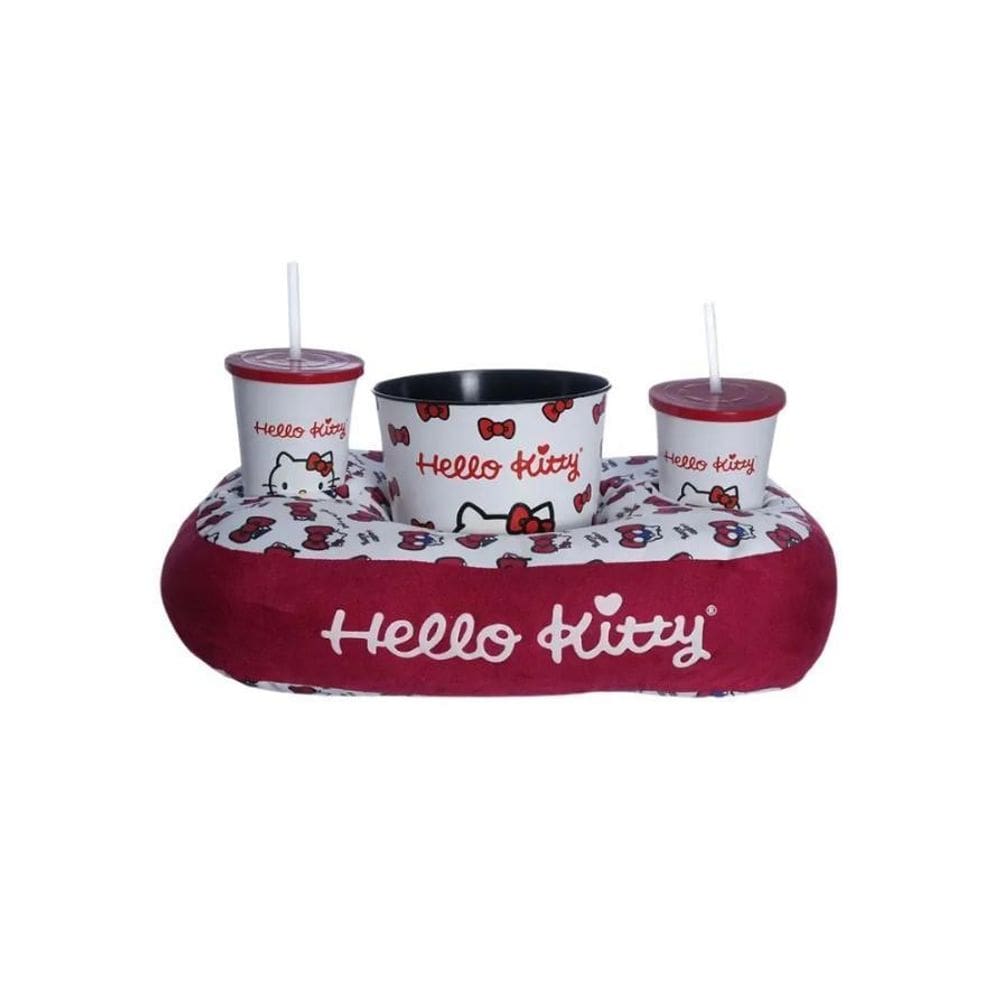 Kit Almofada Pipoca Fibra Suede Hello Kitty
