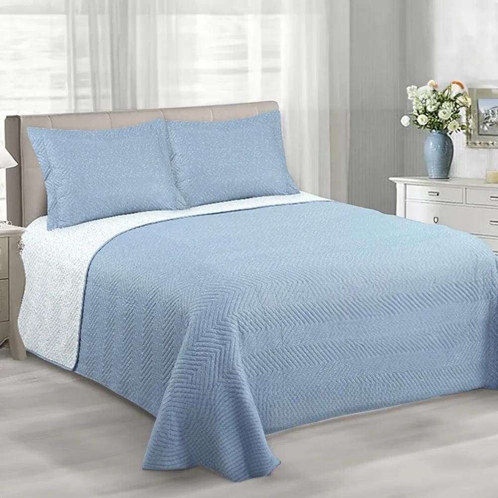 Kit Cobre Leito Casal Vintage - Sultan Estrela Azul