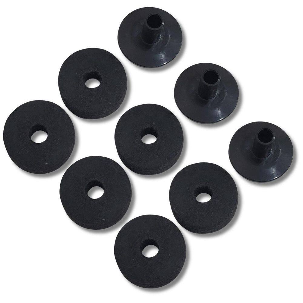 Kit 3 Base Prato Abs + 6 Feltros Para Estante De Prato Hbfw2