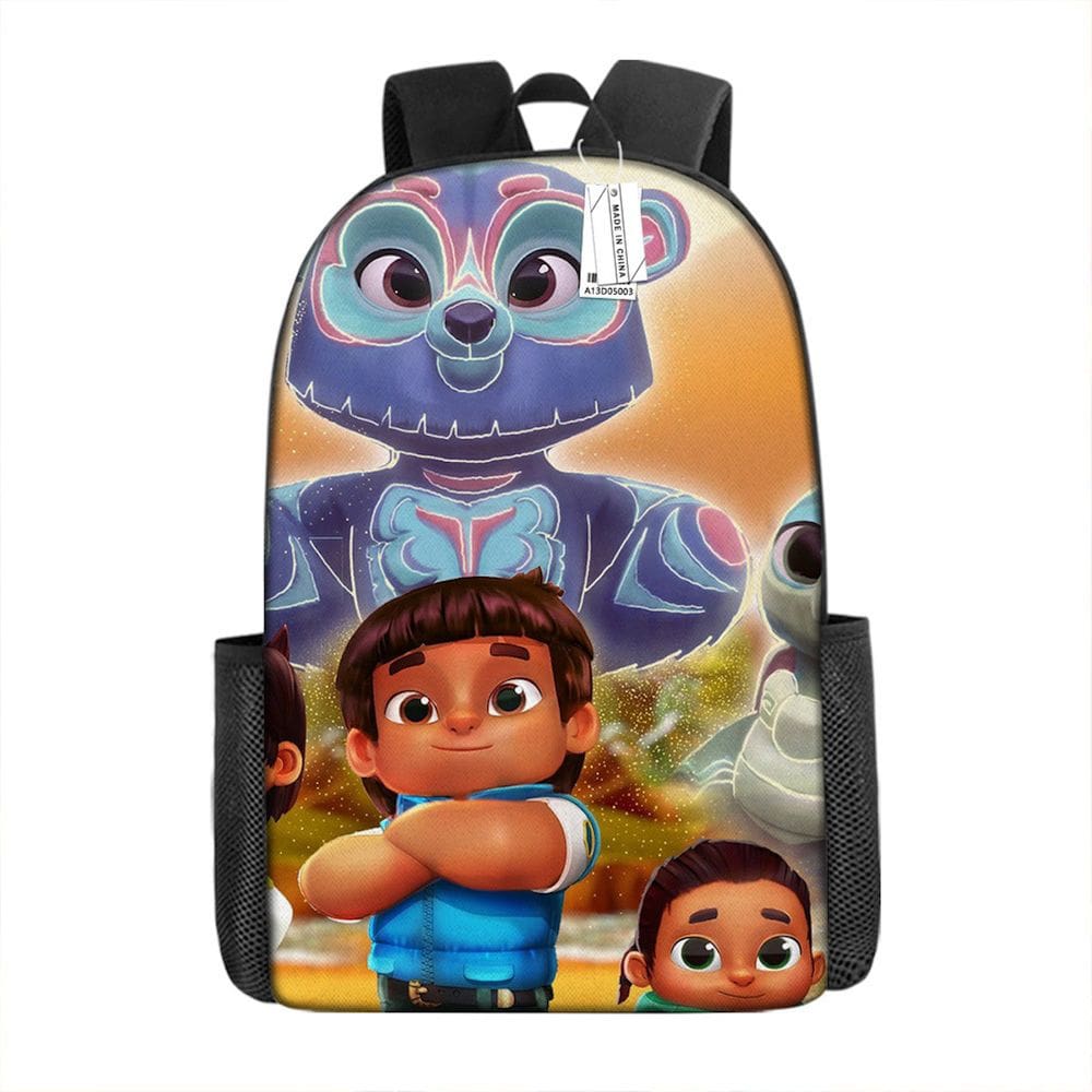 Mochila Spirit Rangers Cartoon Kids School 29x16x42cm