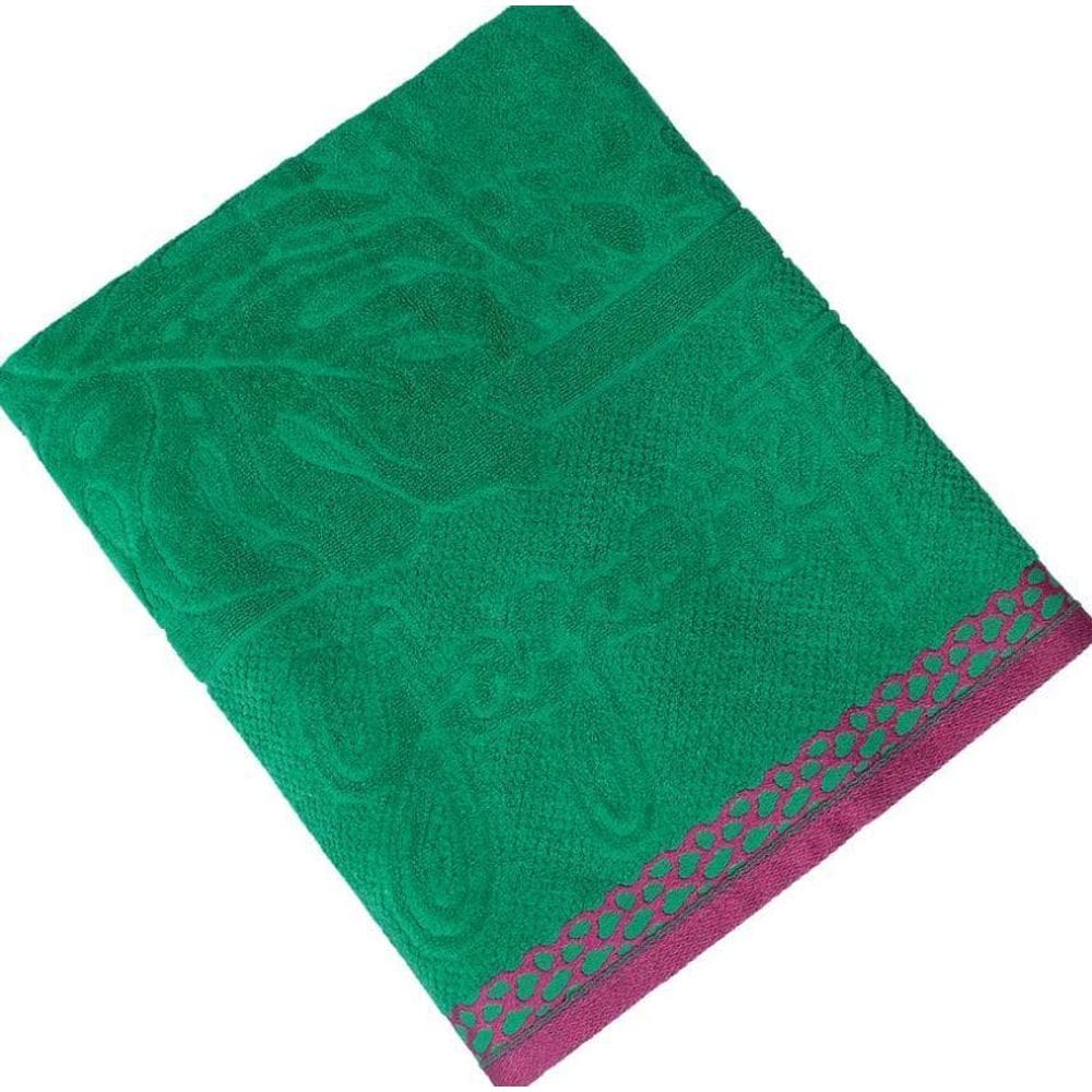 Toalha De Praia Gigante Jacquard Esmeralda Atlântica