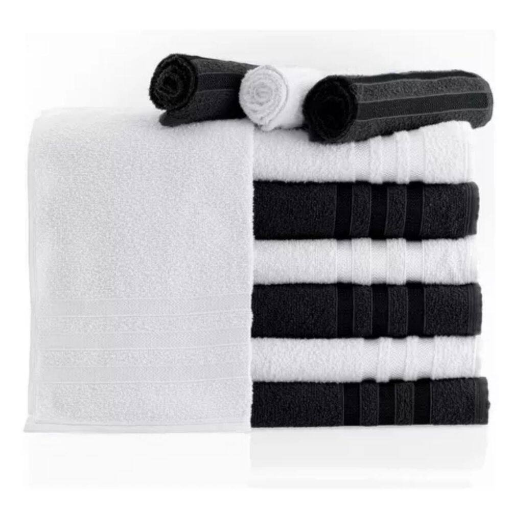 MP - Elegante Toalha Rosto Branca Ideal Decor