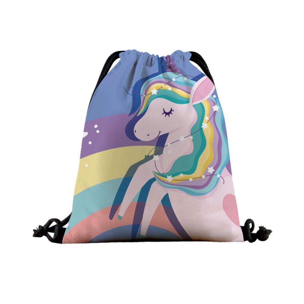 Bolsa com cordão Unicorns Anime String Swim Gym Bag 39x32cm