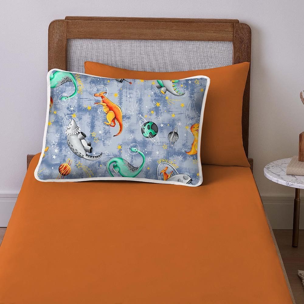 Jogo Cama Lençol Solteiro Mymo 2 Peças Dinossauro 100%