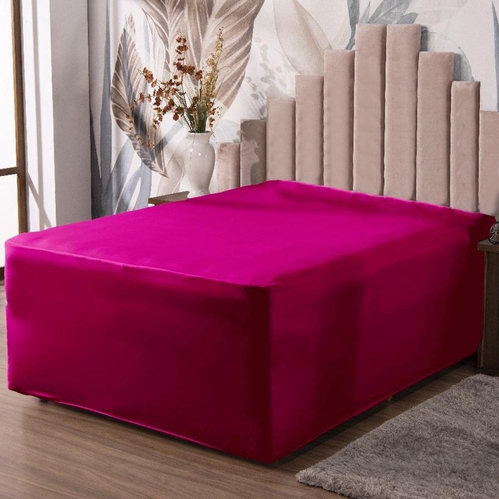 Lençol Luva King Cama Conjugada Veste Colchão E Box Malha 1P