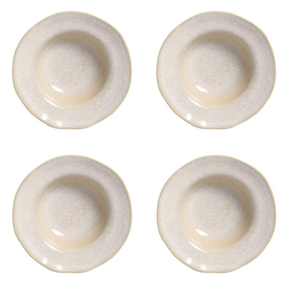 Conjunto De Pratos Para Entrada/sobremesa 04 Peças Orgânico Latte Porto Brasil