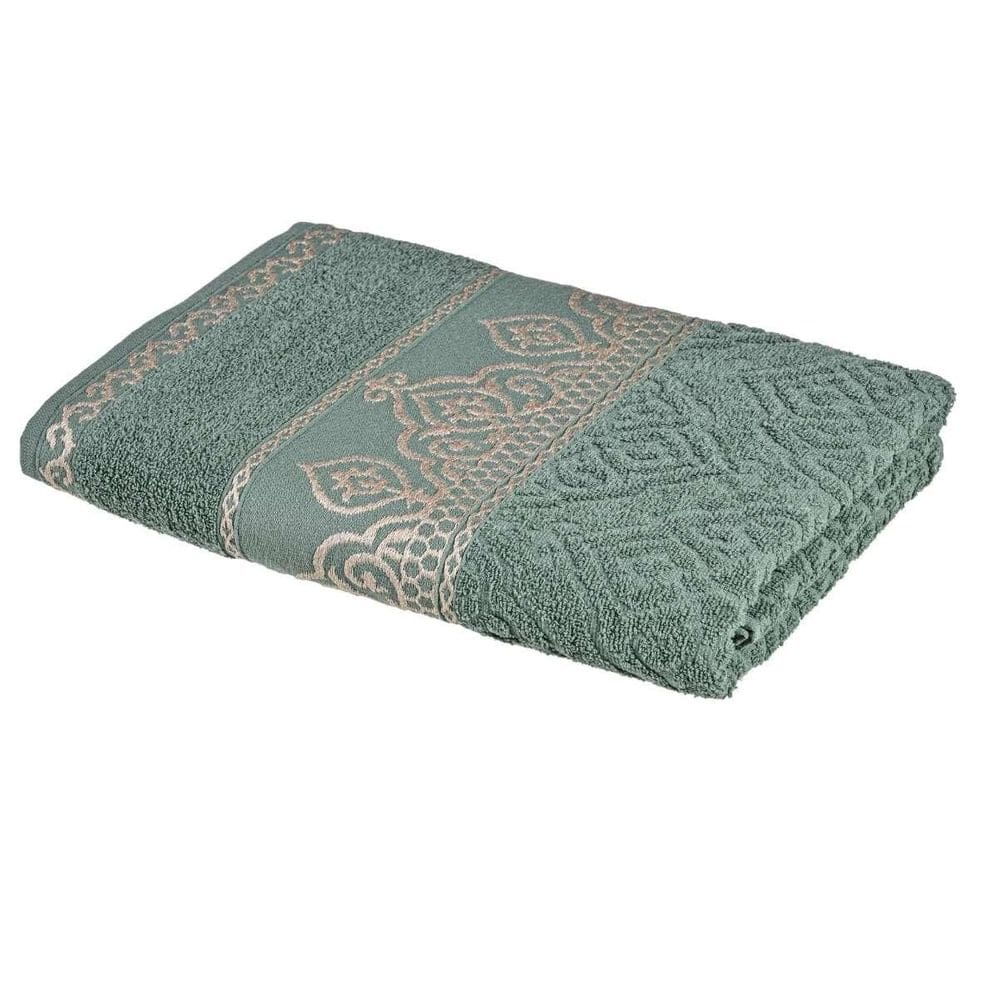 Toalha De Rosto Cavhome Avulsa Algodão Barroca Verde Cana