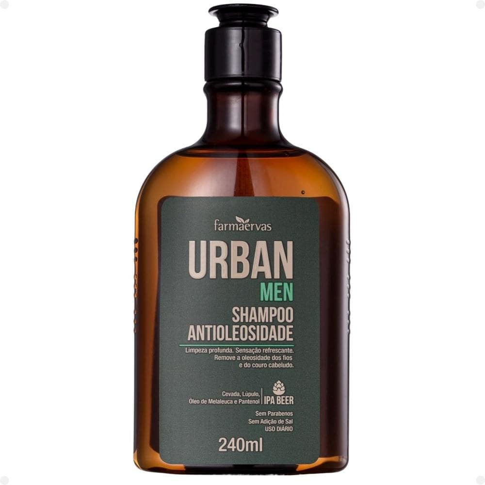 Shampoo Antioleosidade Urban Men Farmaervas 240ml