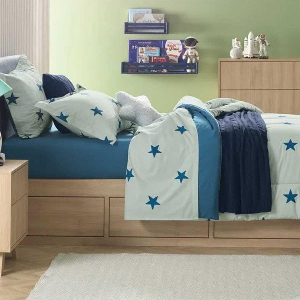 MP - Kit Colcha Infantil Casal 180 Fios Estre