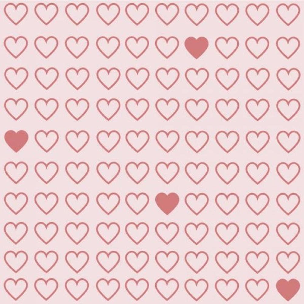 Papel De Parede Infantil Corações Rosa