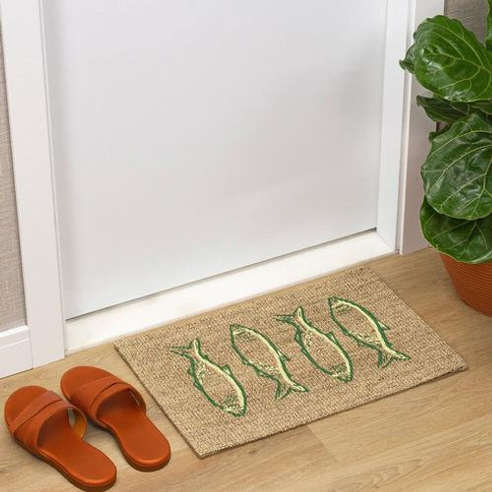 Tapete Retangular Preto 40X60 Cm Antiderrapante Hello