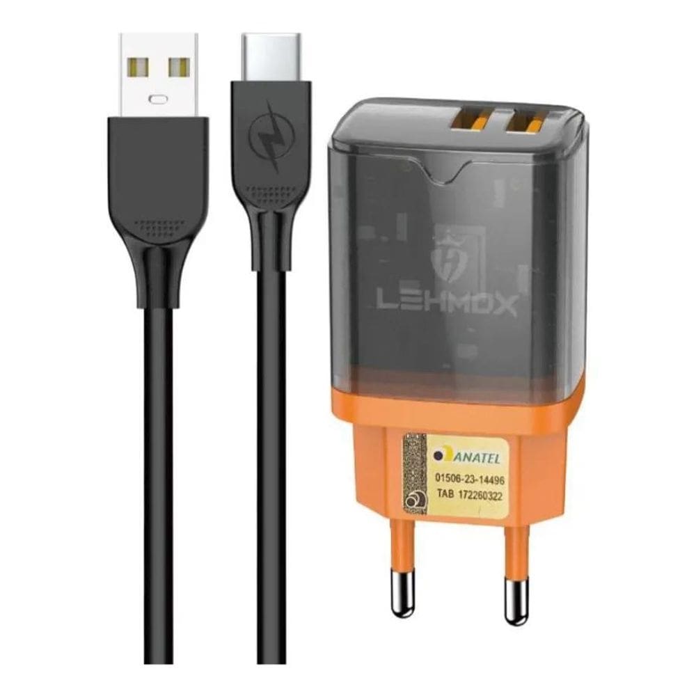 Carregador Turbo Qc 4.0 30W Tipo C Lehmox Para Motorola Moto