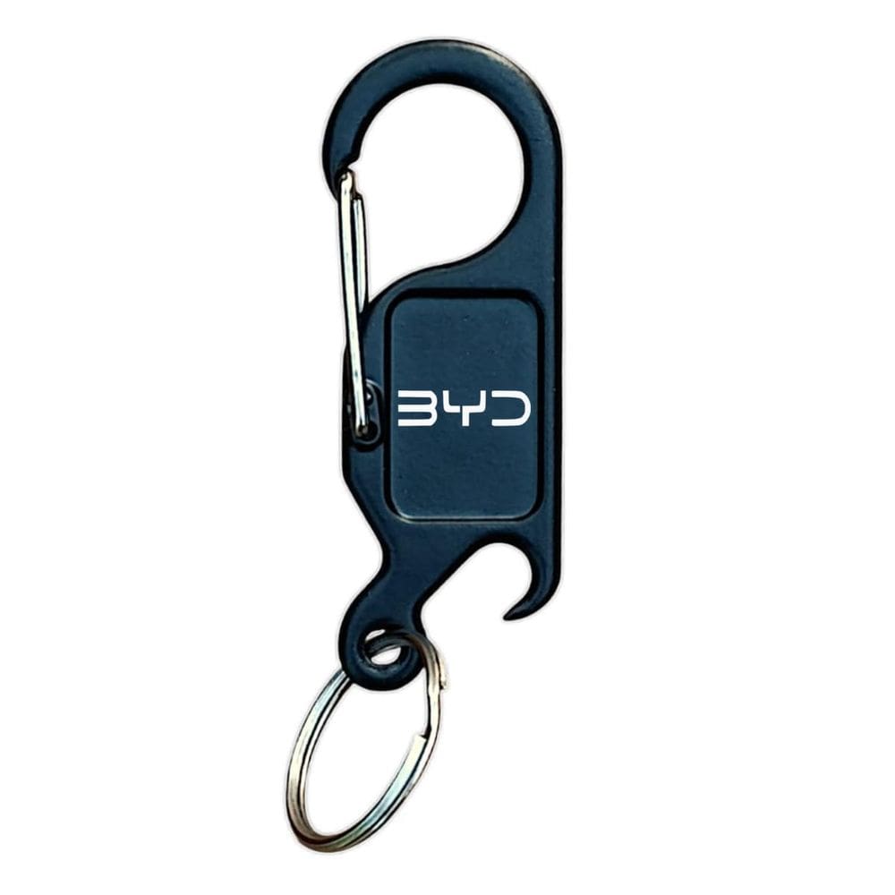 Chaveiro Abridor De Garrafas Preto Logo Car Byd - H