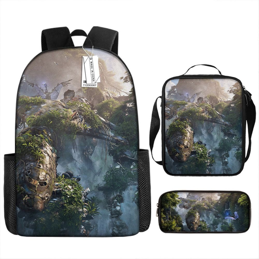 Conjunto de mochilas Hori-zons For-biddens Cartoon Kids School, 3 unidades