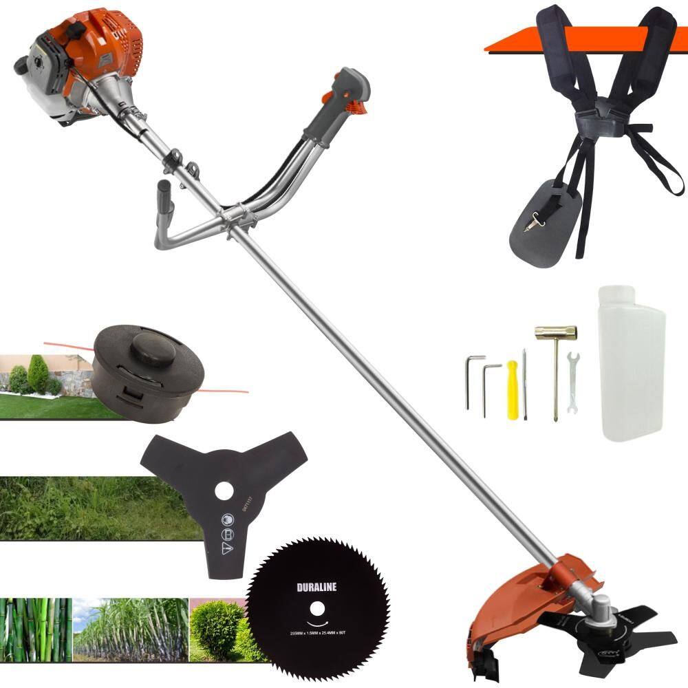Roçadeira Multifuncional Tekna RL520AC-G2 À Gasolina 52cc 13.000rpm 2HP de Potência Completo Com Lâmina 3 Pontas + Lâmina 80 Dentes + Carretel Nylon