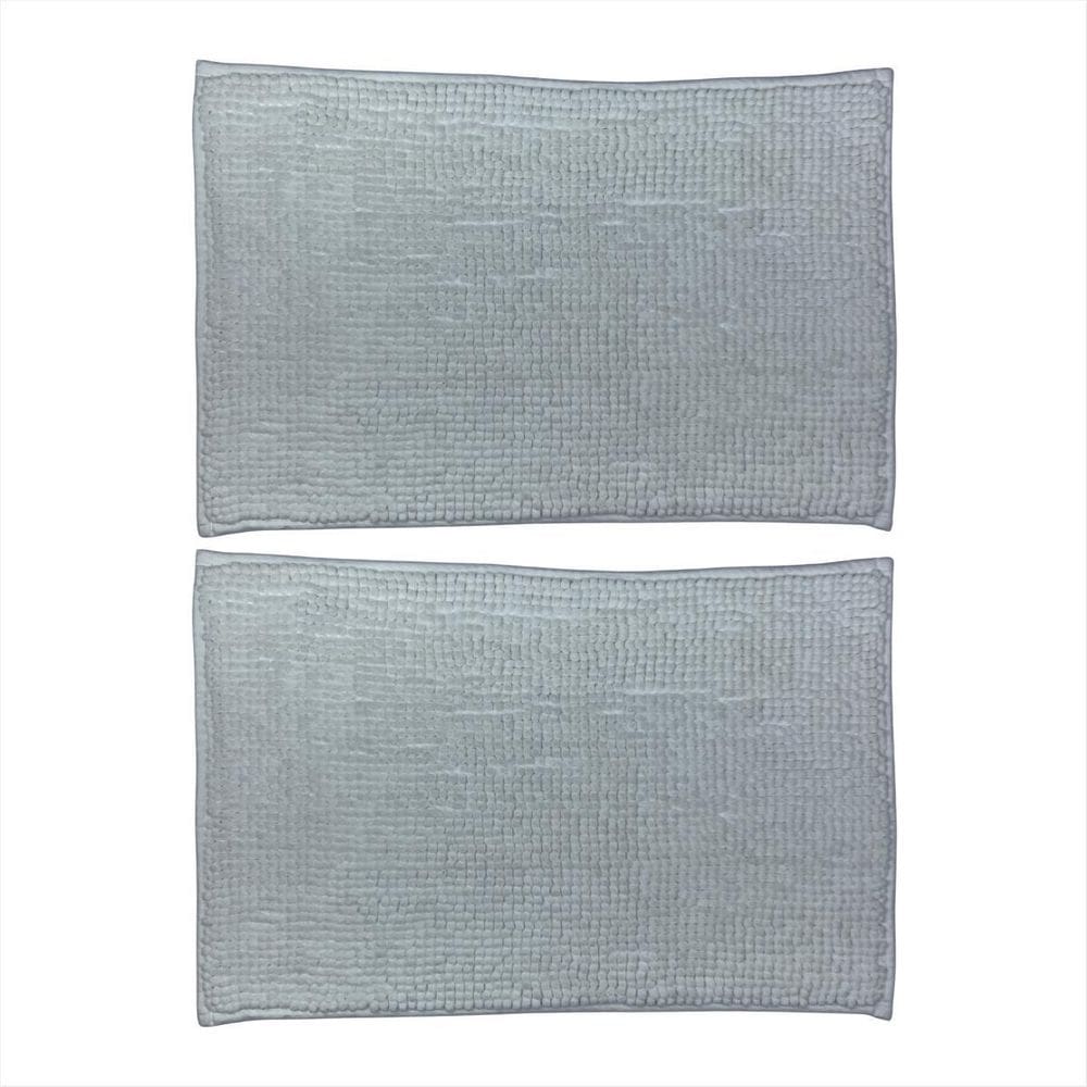 Kit 2 Tapetes Borracha Banheiro Toalha Piso Seca Rápido Jogo