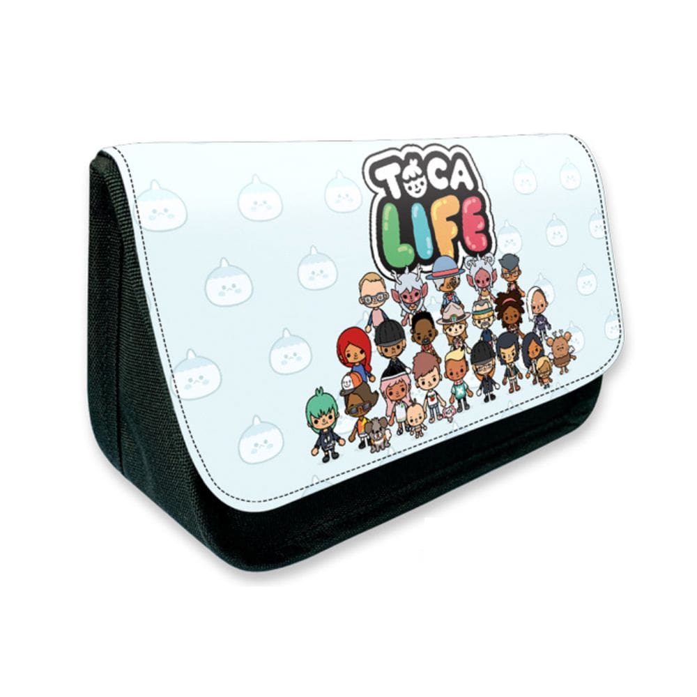 Estojo para lápis Tocas Life Worlds Cartoon Anime 21x14x7,5cm