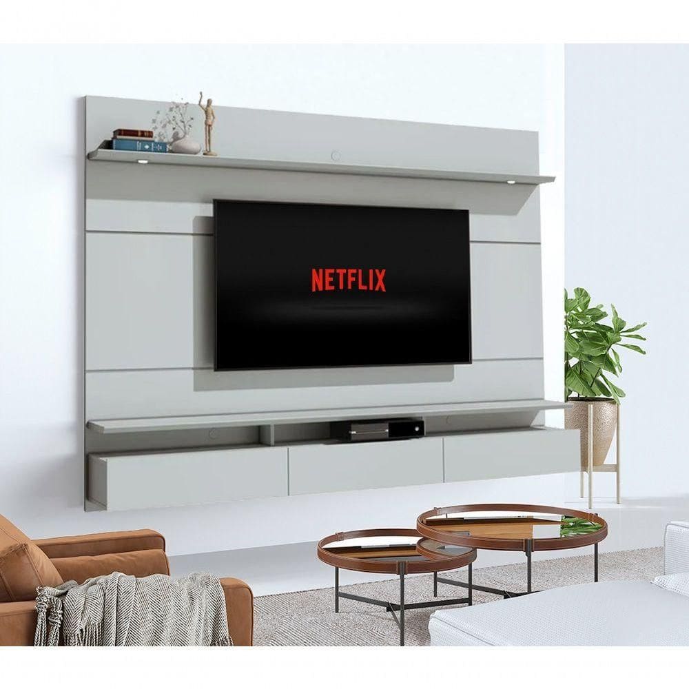 Home Suspenso Decore Led 2.2 Branco Acetinado - Imcal Móveis