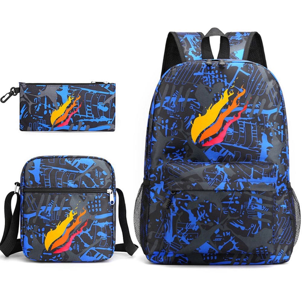 Conjunto de mochilas escolares Prestonplayzs Cartoon Kids Nylon
