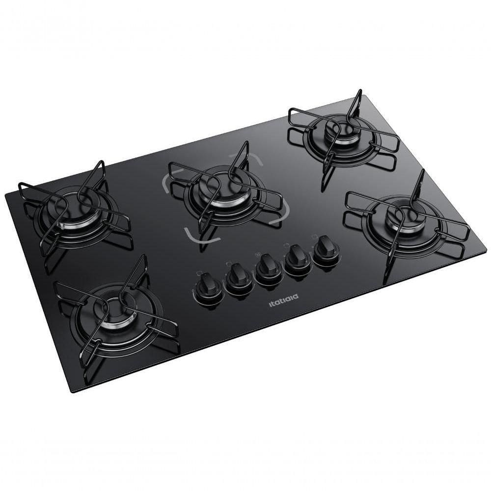Cooktop Essencial Itatiaia 5 Bocas Preto Bivolt