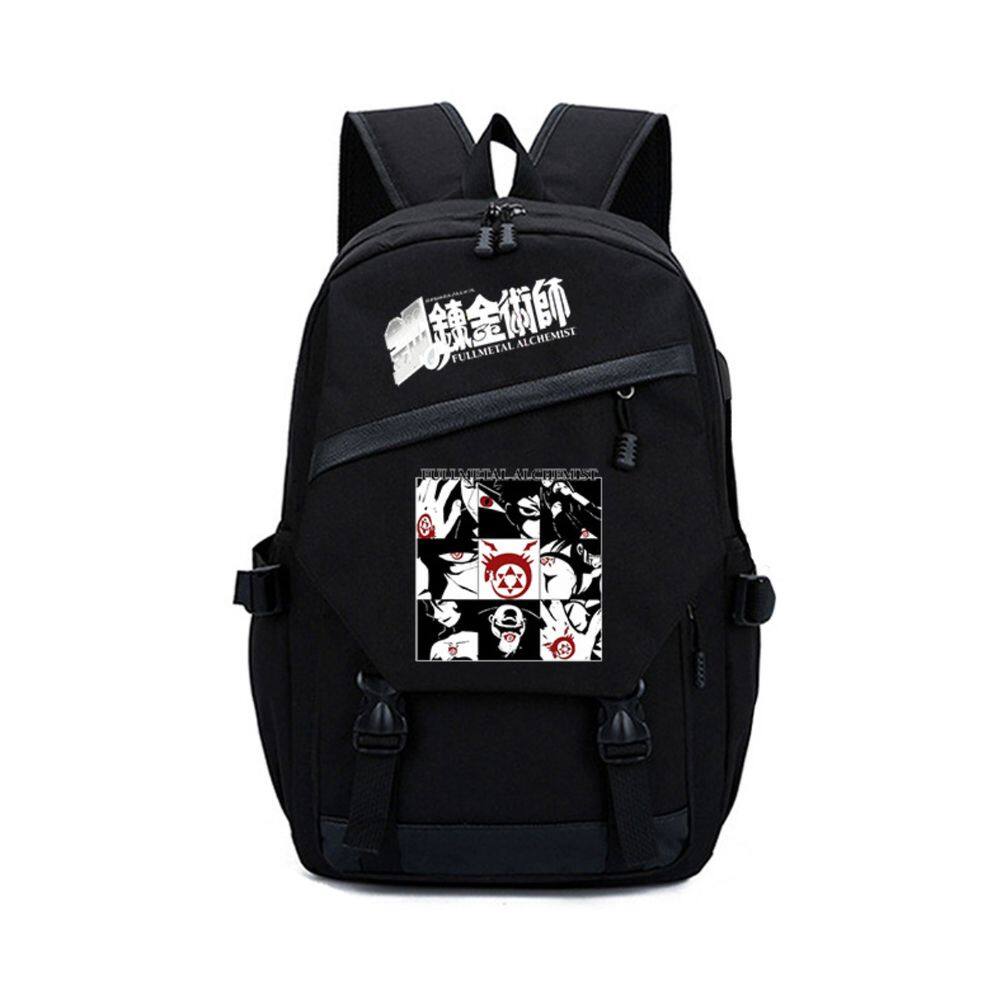 Mochila Fullmetals Alchemists Edwards Elrics Cartoon Kids