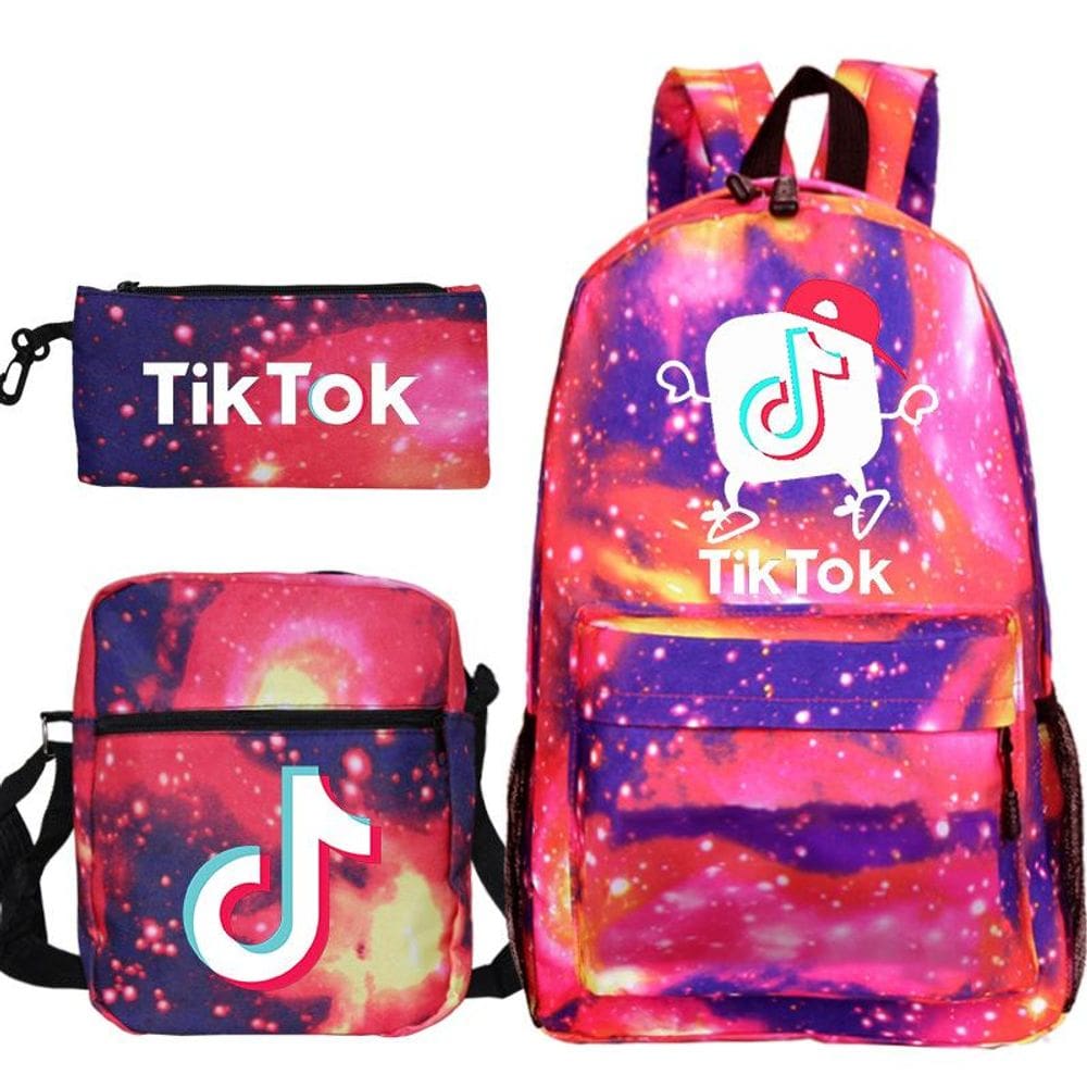 Conjunto de mochilas escolares Likee Backpack Messenger Bag