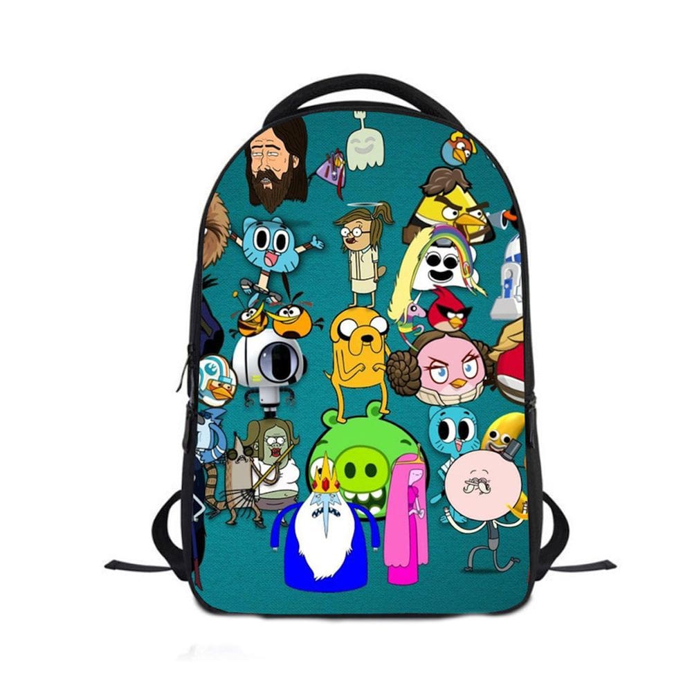 Mochila escolar infantil Gumballes World 3D Oxford 24x12x30cm