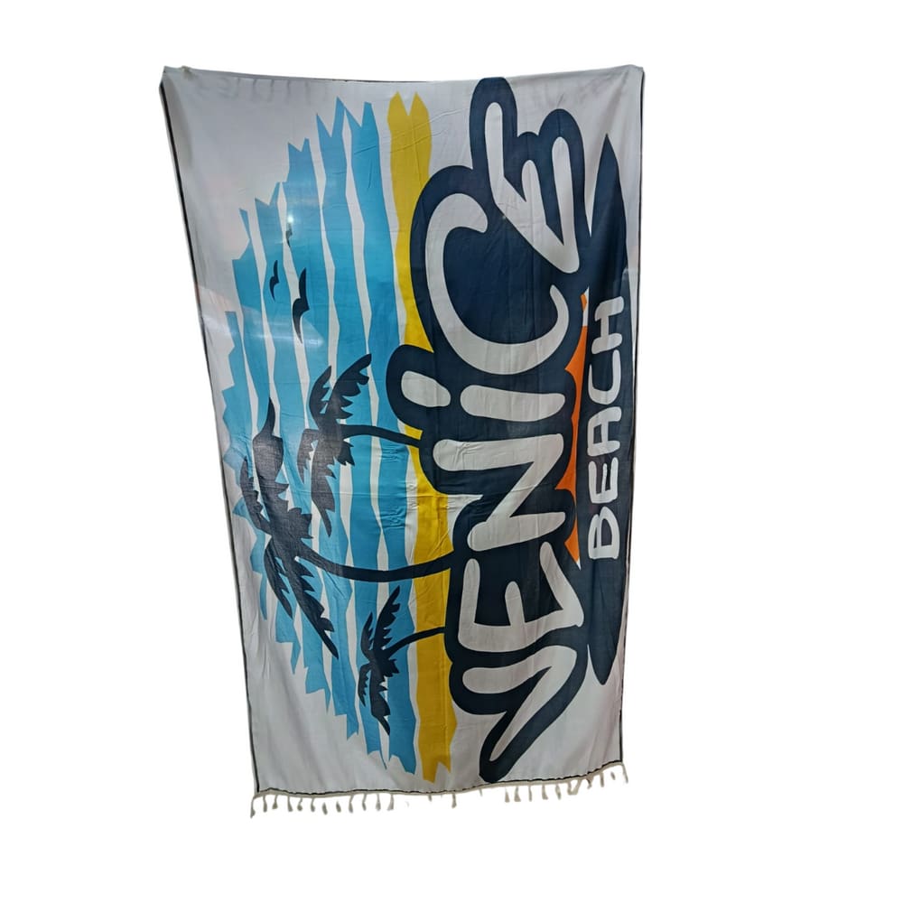 Canga de praia estampada