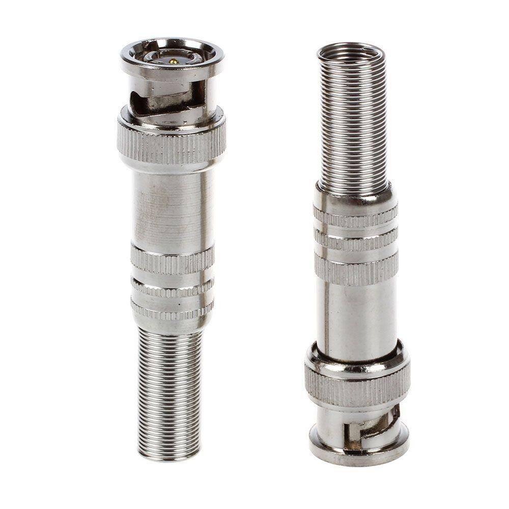Conector Bnc Com Mola Para Câmera De Segurança