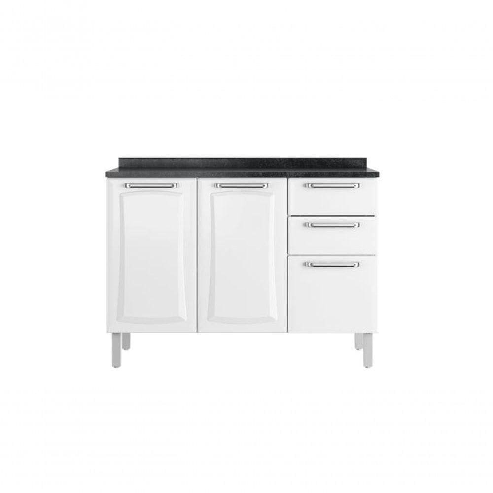 Balcão Cozinhas Itatiaia Tarsila - 3 Portas E 2 Gavetas - Branco