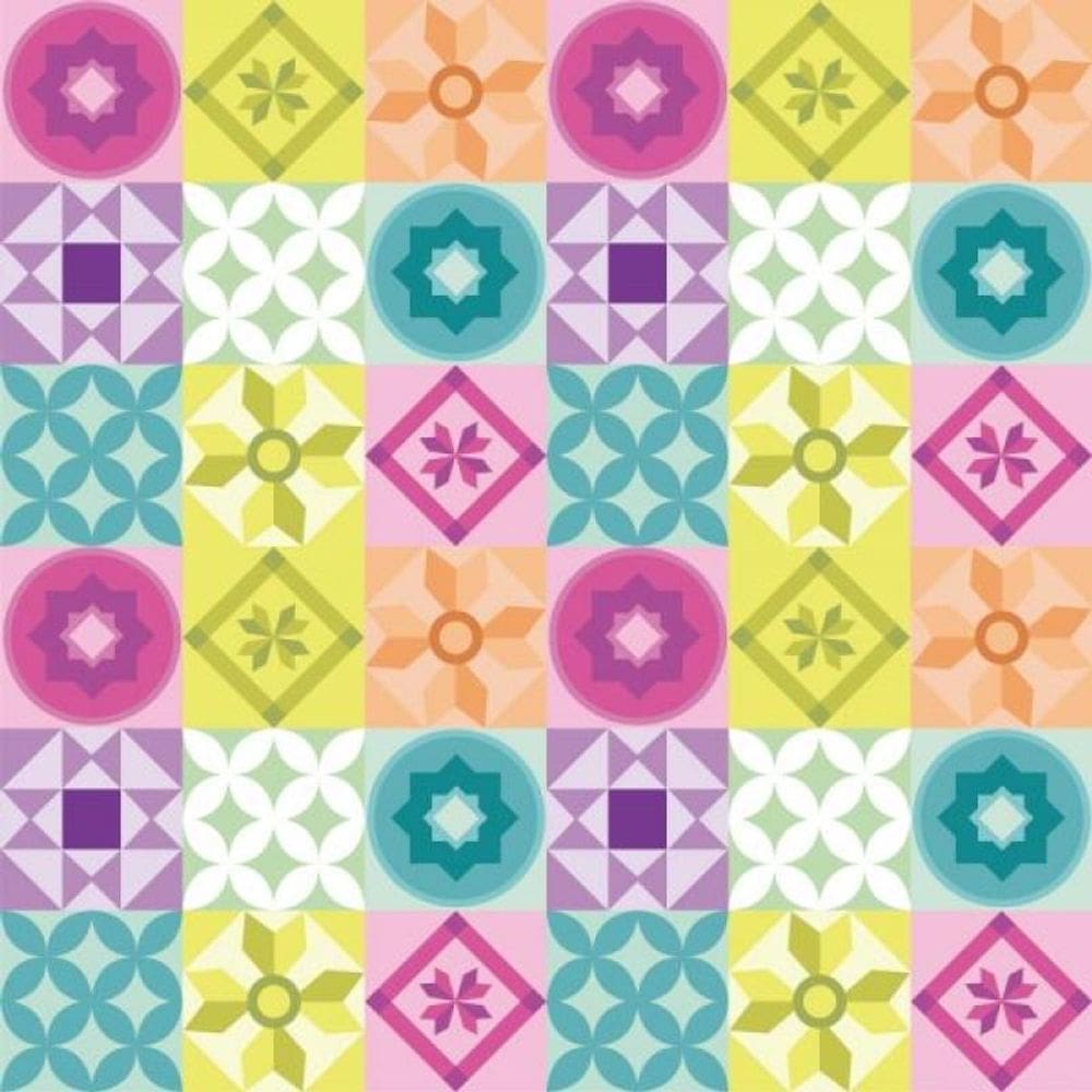 Papel De Parede Azulejo Geométrico