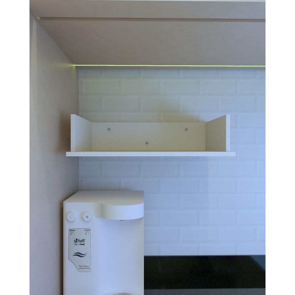 Suporte Microondas Branco 58X37 Pra Otimizar O Seu Espaço