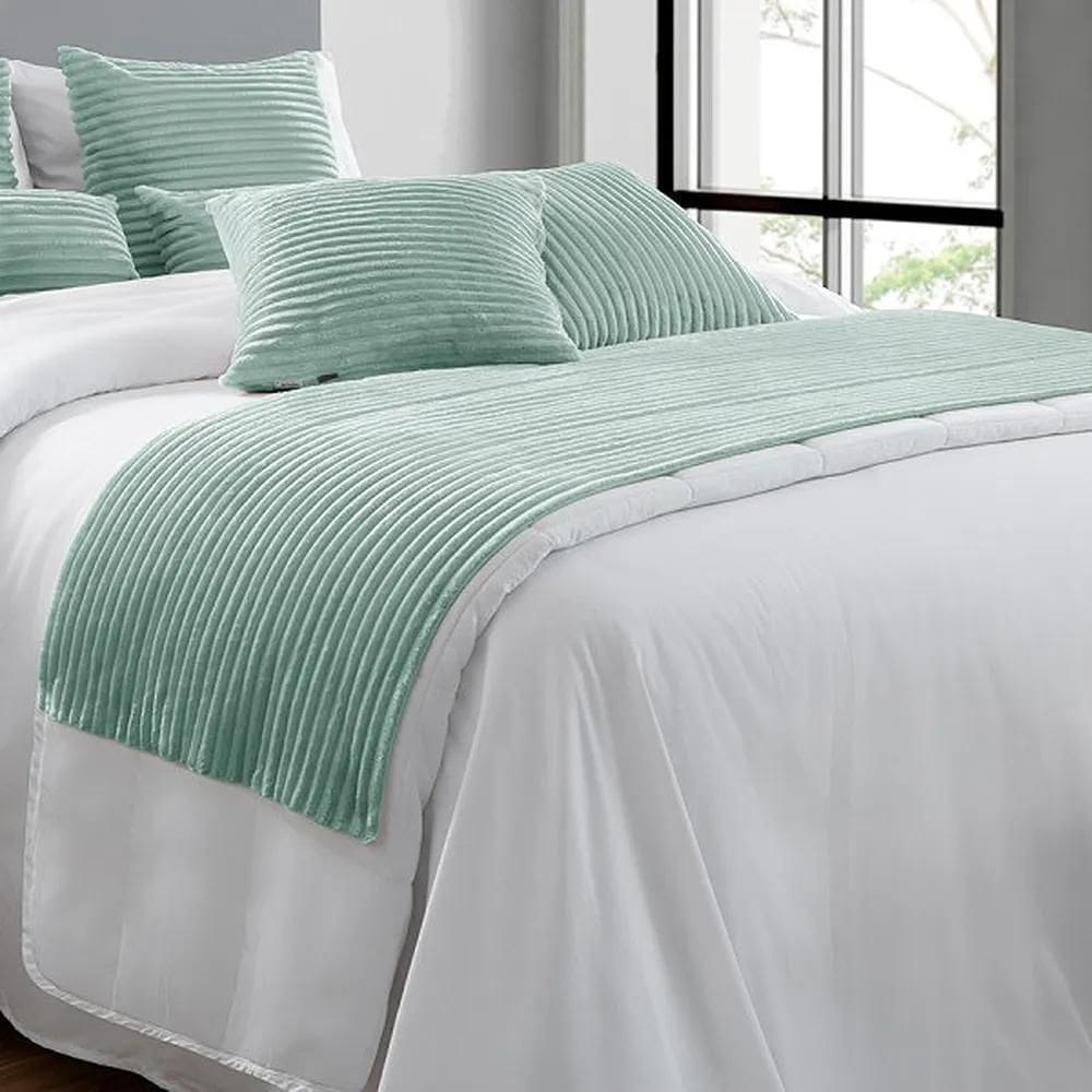 MP - Peseira Flannel Queen Adomes Verde