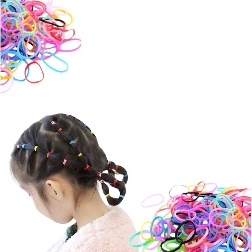 700 Elásticos De Silicone Prendedor De Cabelo Para Penteados