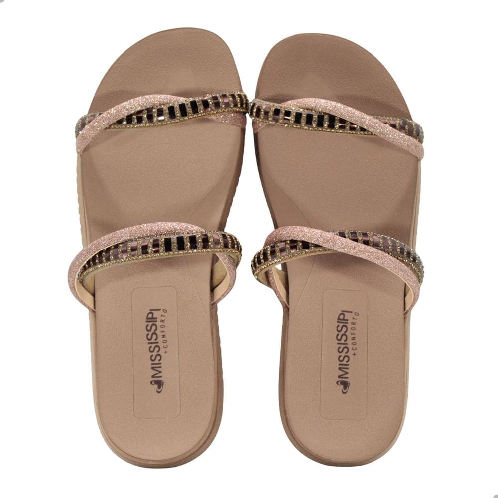 Tamanco Mississipi Mb301.0002 Rosa/Bronze