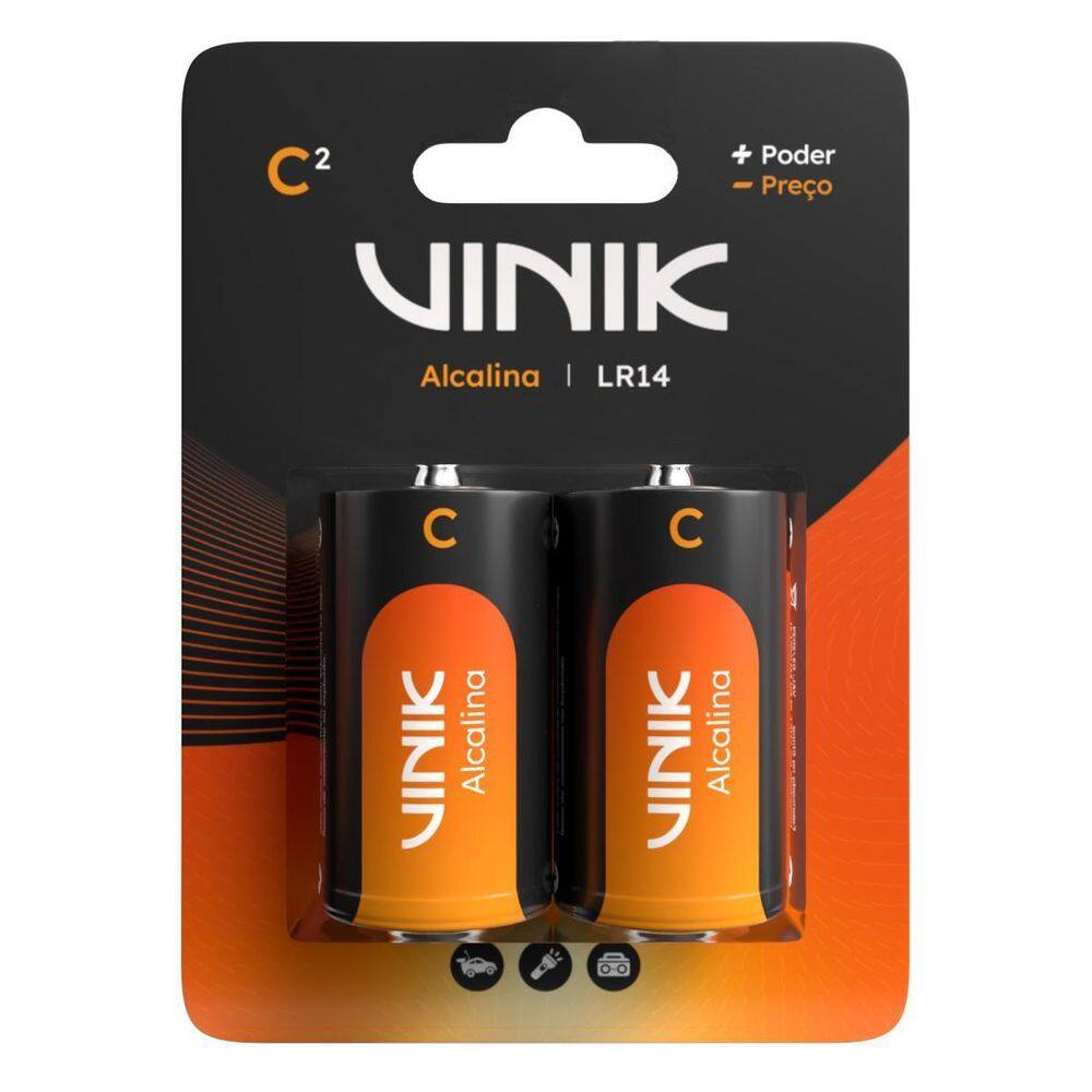 Pilha Alcalina C Lr14 C/2 Vpcb2