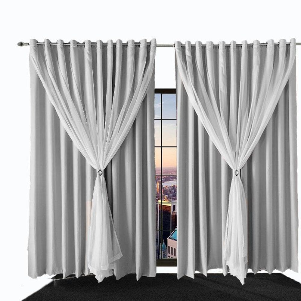 MP - Cortina Quarto Para Sala E Blecaute Bia