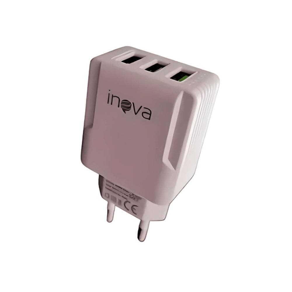 Carregador Rápido 3 Usb 2.0 5.1A Inova Car-9916