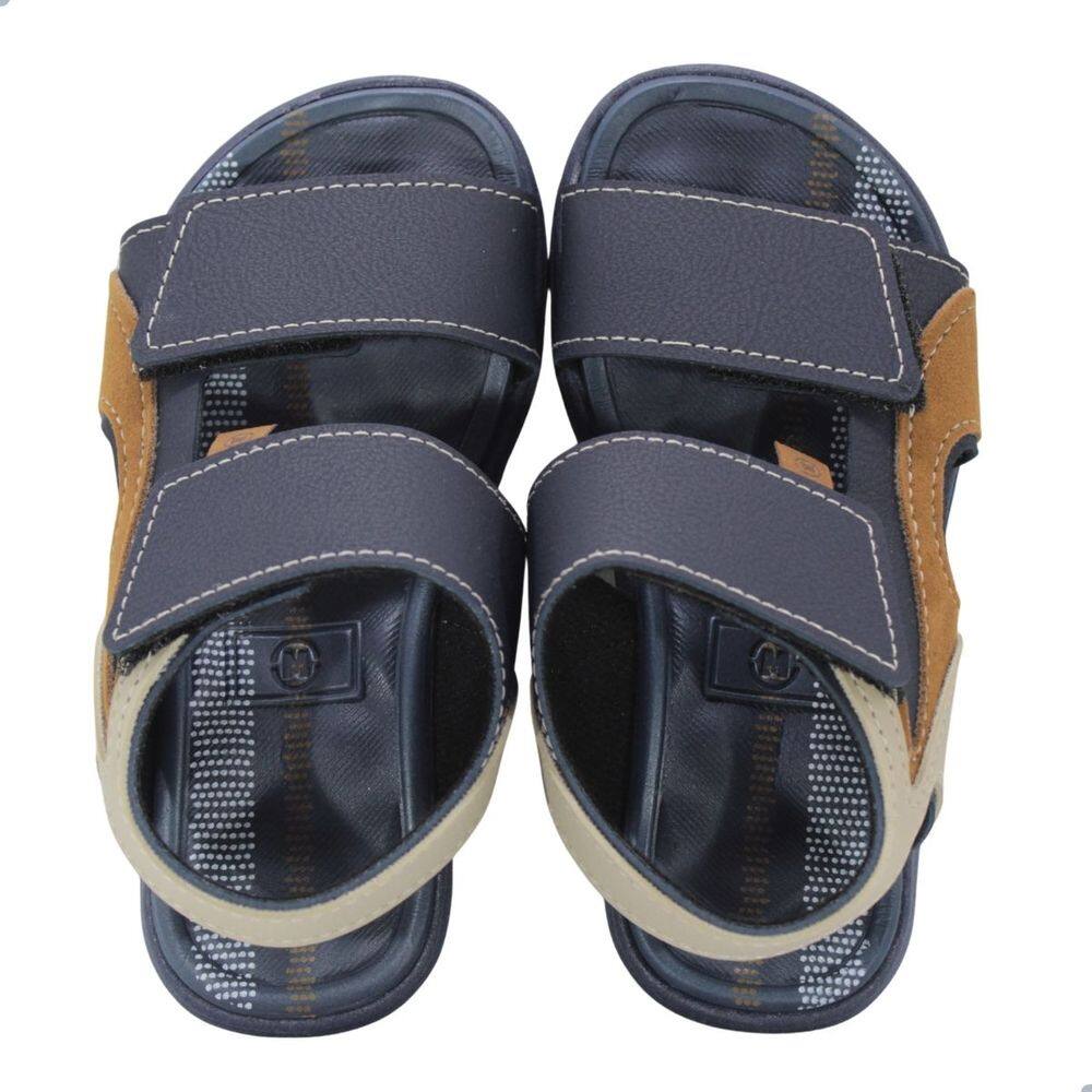 Sandália Infantil Molekinho Marinho/Areia/Caramelo