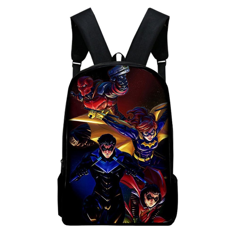 Mochila Gotham Knights Cartoon Kids School 30x13x40cm