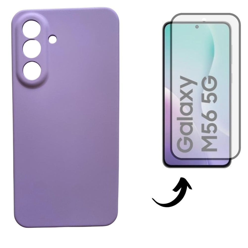 Capa + Pel Vidro 3D Compatível Para Samsung Galaxy M56 5G