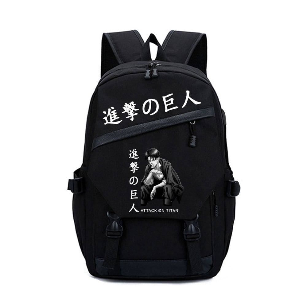 Mochila Attacks on Titans Levis Ackermans Cartoon Kids