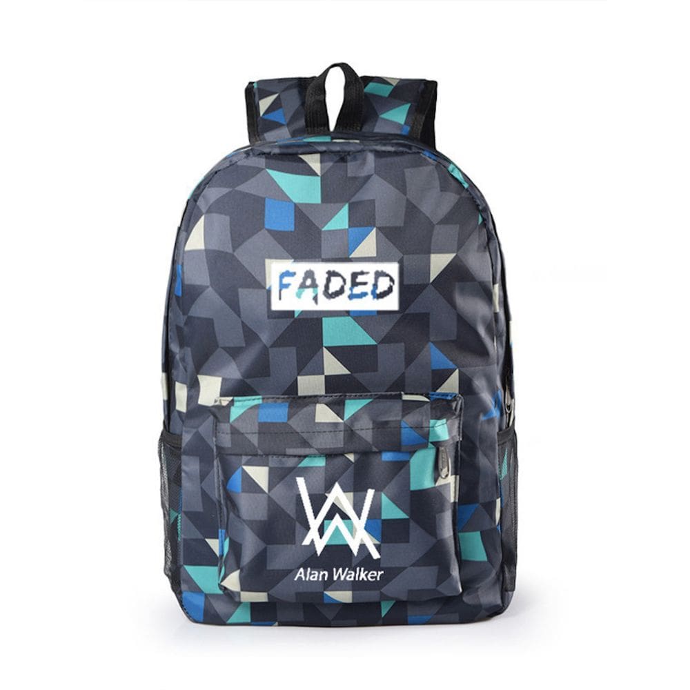 Mochila Fades Alans Walkers Cartoon Kids School Nylon