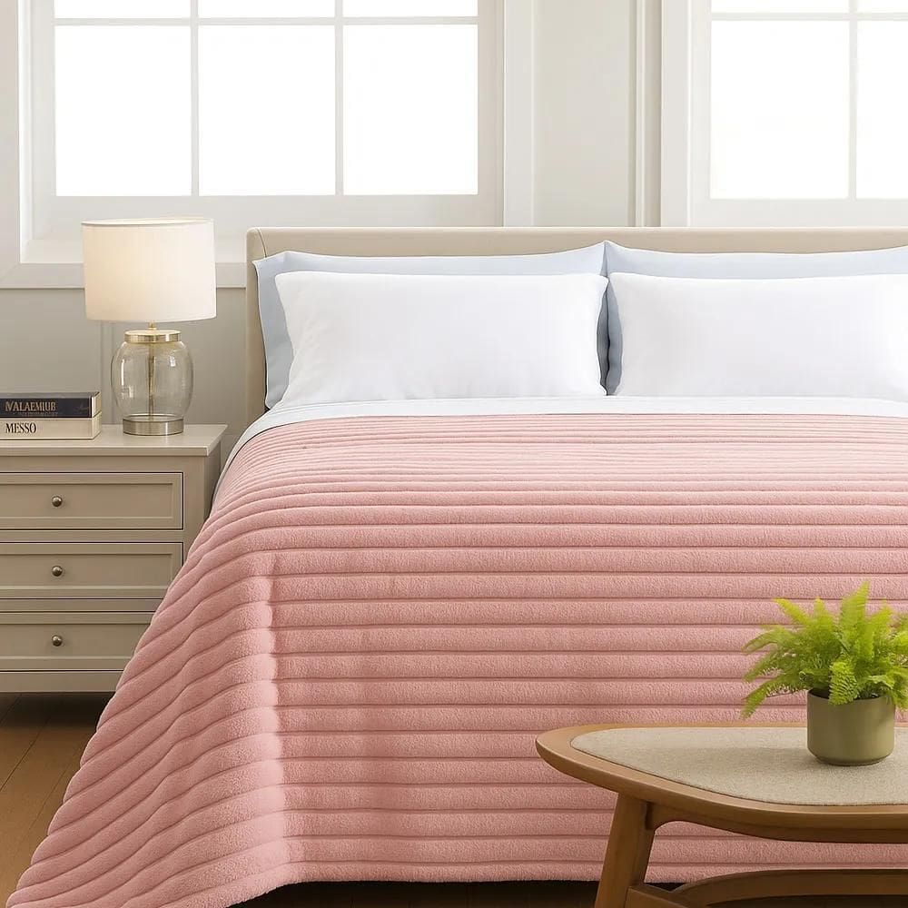 Cobertor / Manta Solteiro Quebec - Andreza Rose