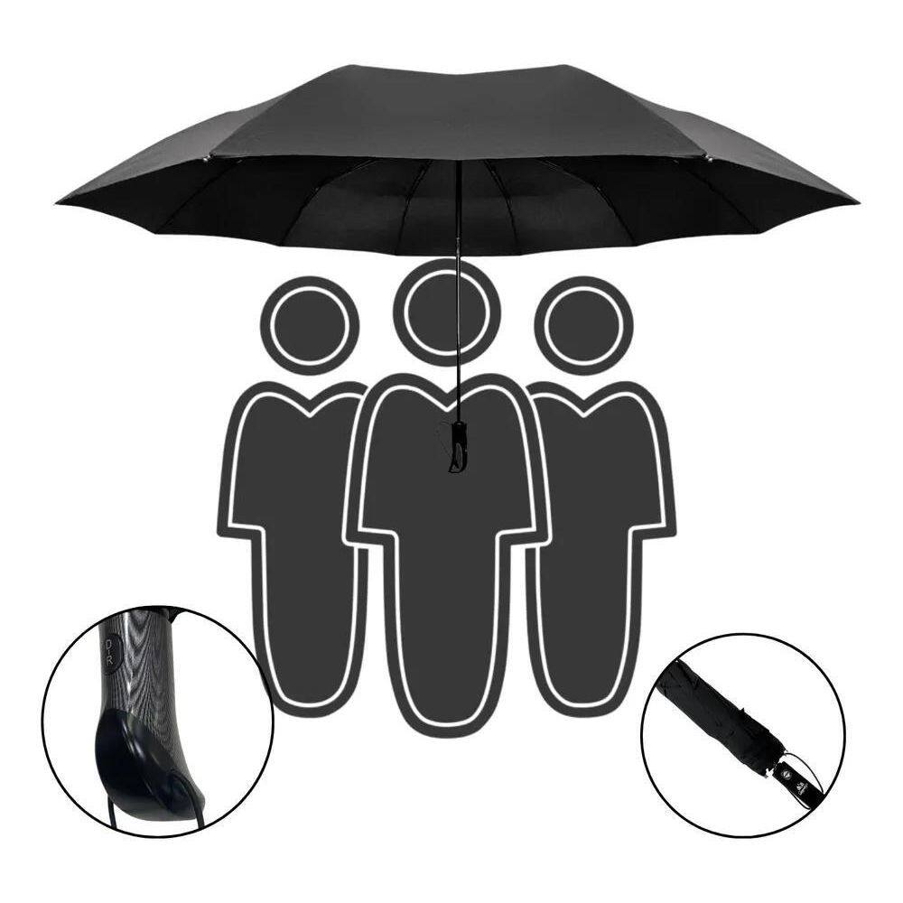 2X Guarda Chuva Extra Grande Reforçado Automático Abre E Fec